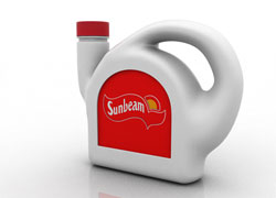 Blow molded container design for Sunflower oil 